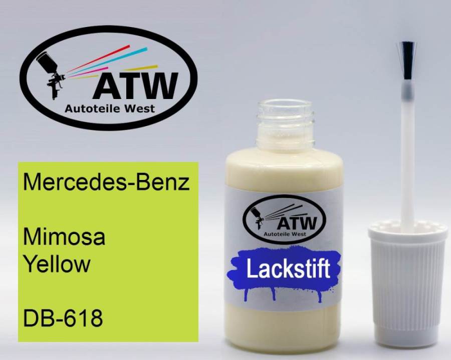 Mercedes-Benz, Mimosa Yellow, DB-618: 20ml Lackstift, von ATW Autoteile West.